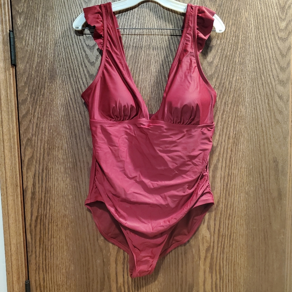 Kona Sol Swimsuit Maroon Size XL (16-18)